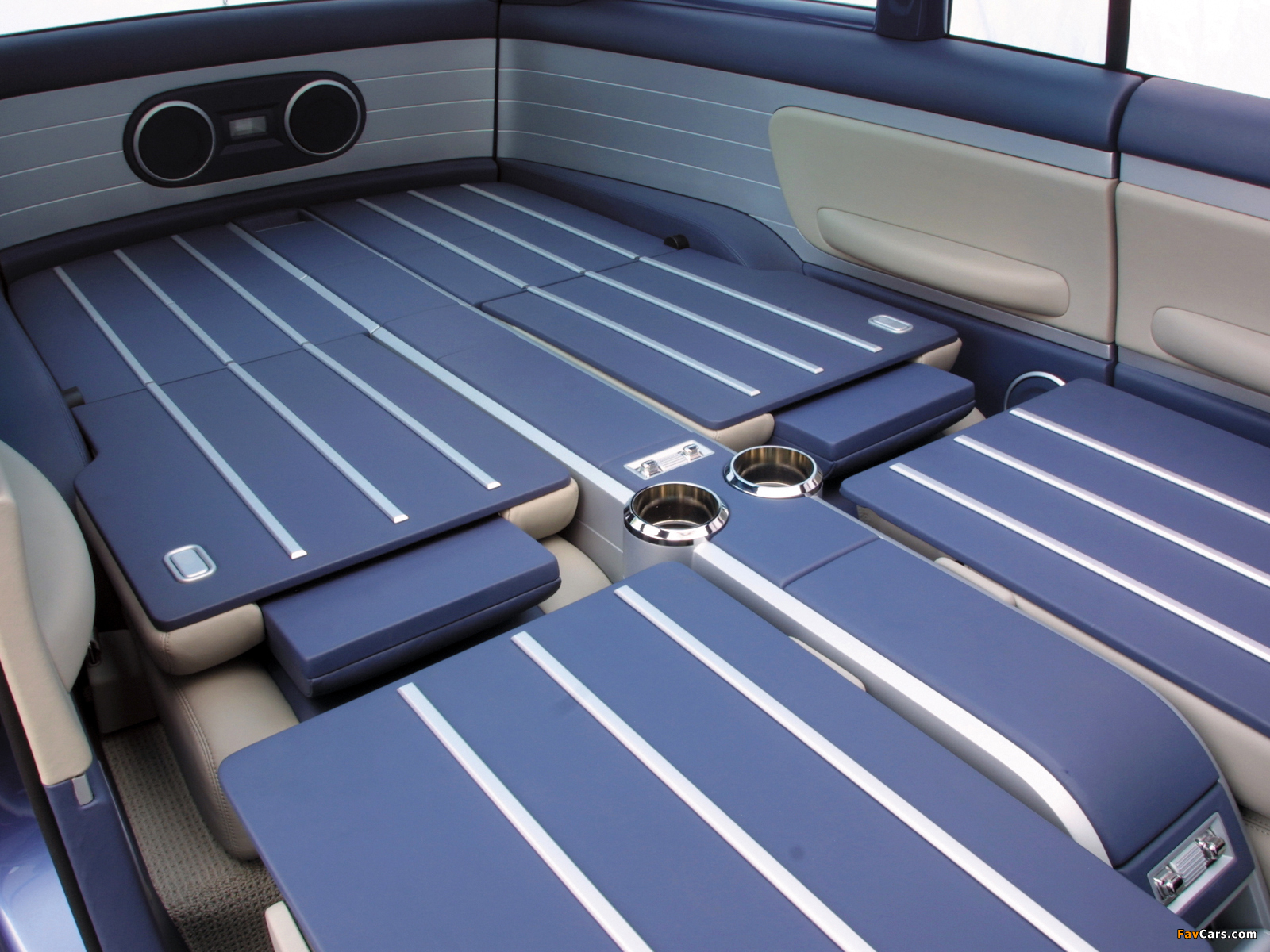California Cruiser interior seats folded