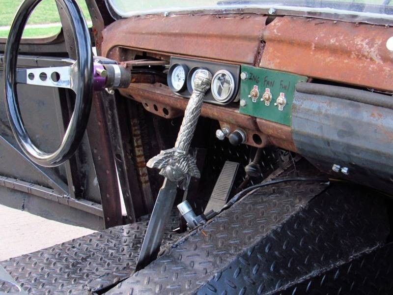 Oldsmobile rat-rod with Jaguar V12 12