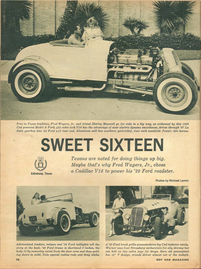 Hot Rod Magazine July 1961, page 74 scan