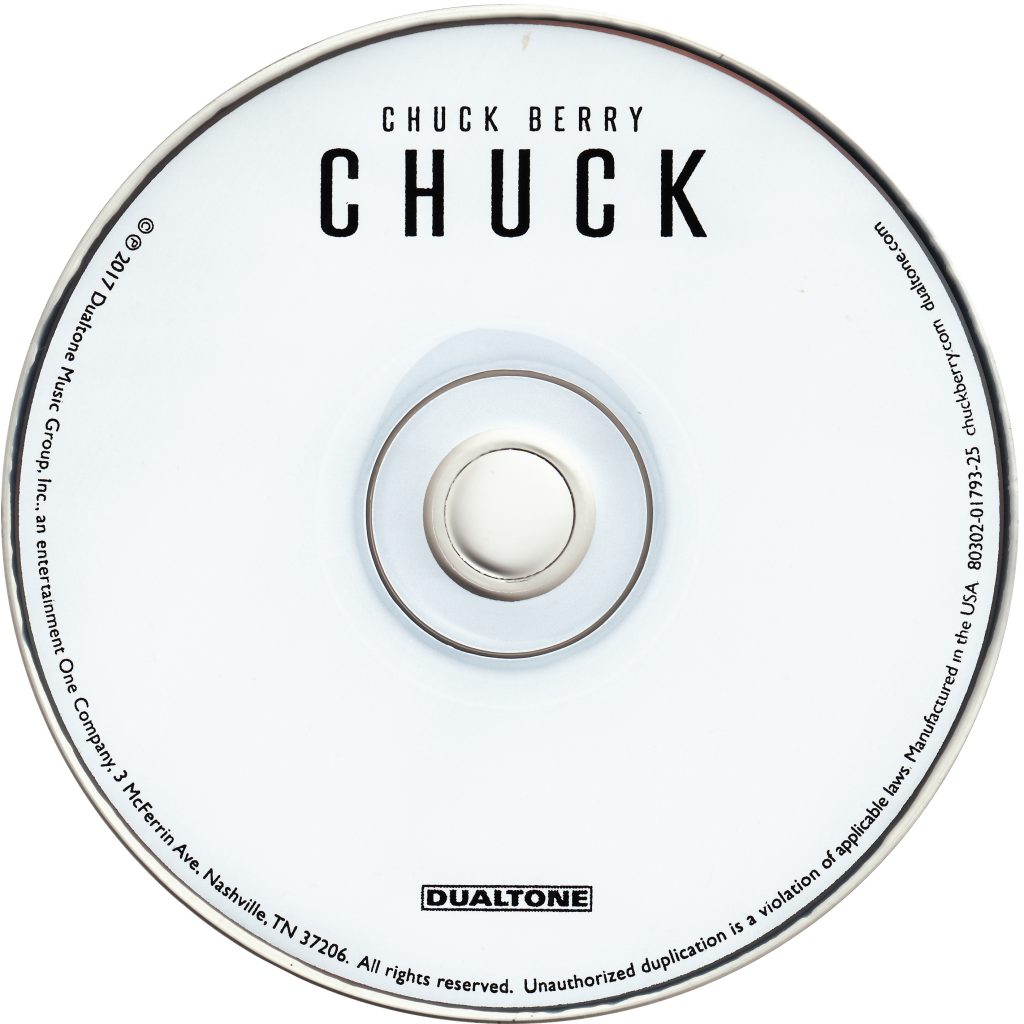 Chuck (2017) CD, Scan of the disc of Chuck Berry
