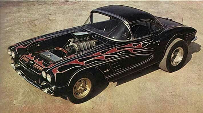 Mildly custom Corvette from the 70's.
