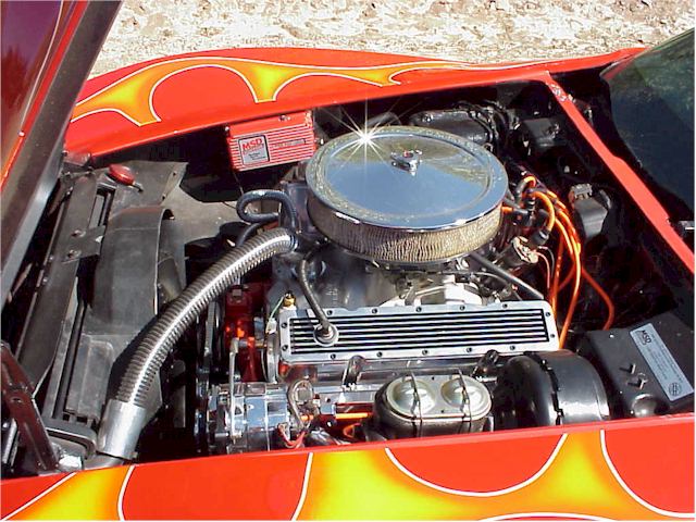 Russ Eierman's 1973 Vette Wagon, engine.