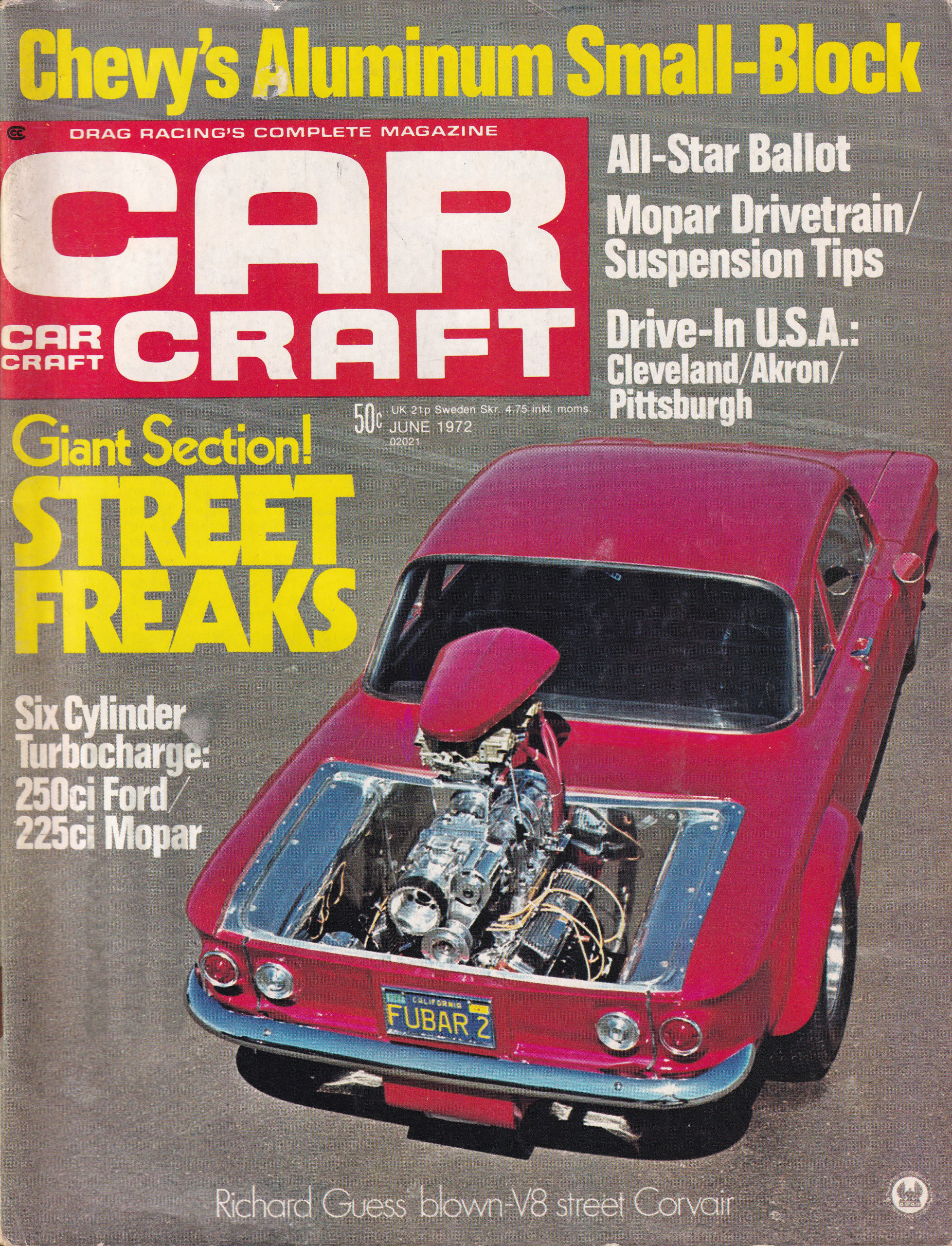 Car Craft, June 1972 cover.