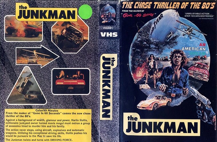 Обложка VHS кассеты с фильмом Старьевщик, The Junkman