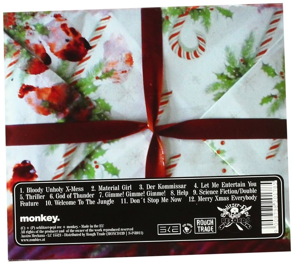 Bloody Uunholy Christmas, задняя обложка пластинки