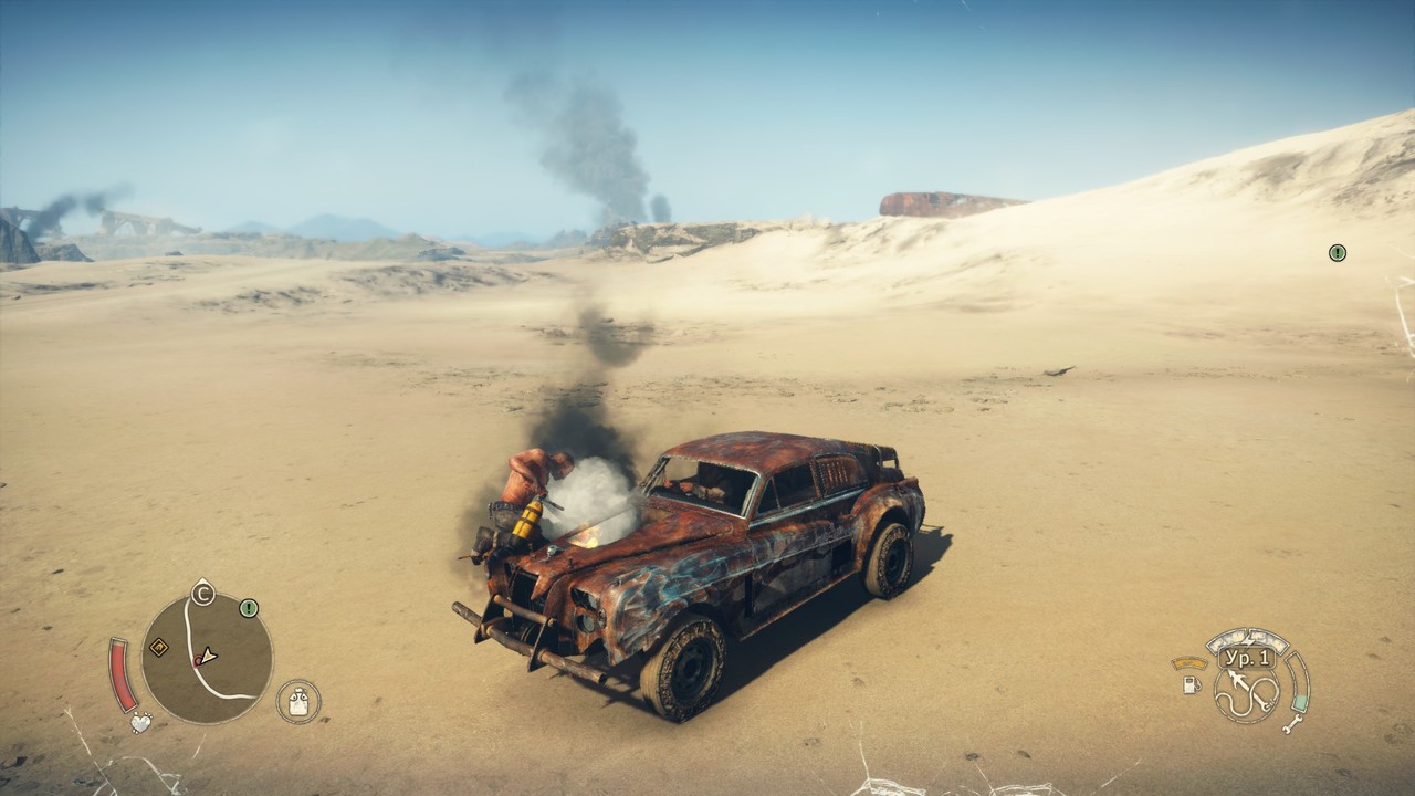 ремонт тачки, обзор игры Mad Max Game 2015