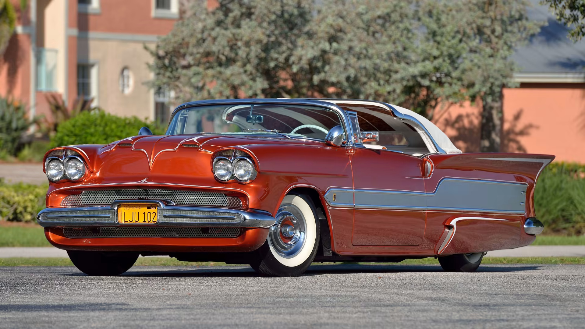 1955 Chevrolet Bel Air Convertible - Aztec Джорджа Барриса, фото 01.