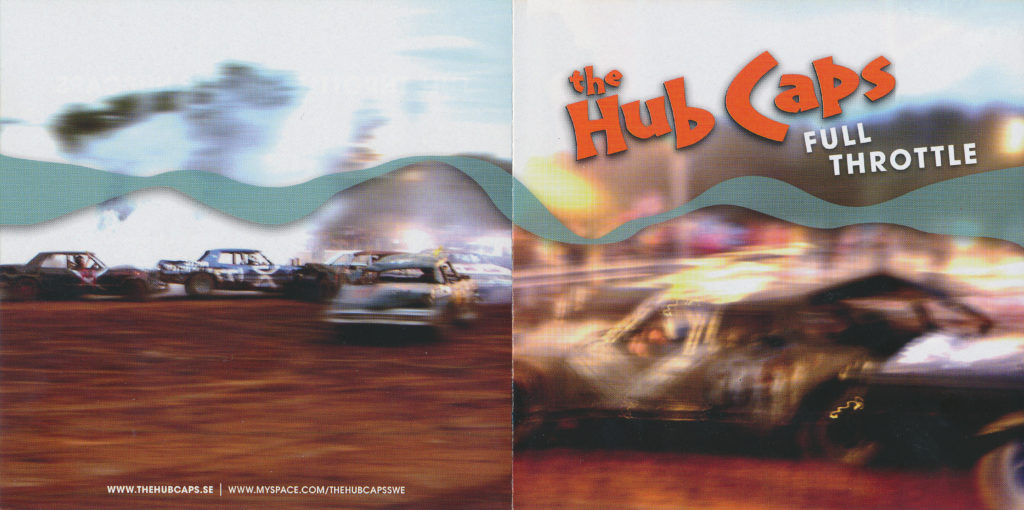 Обложка альбома Full Throttle группы The Hub Caps, скан.