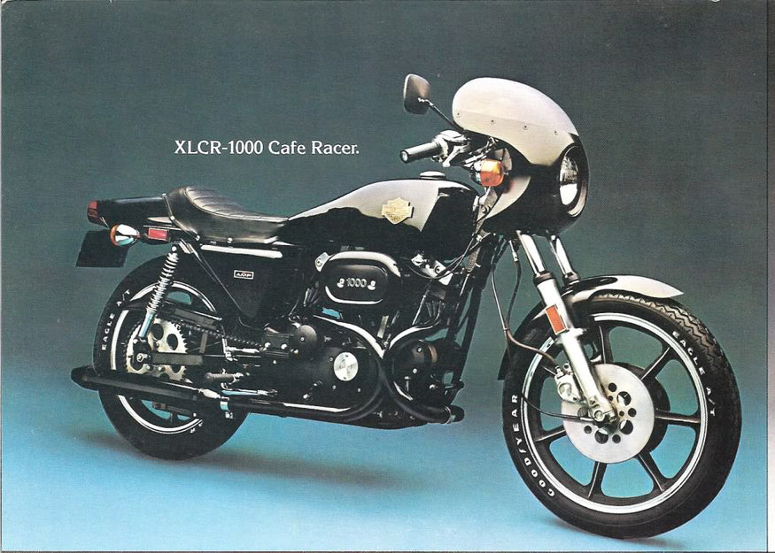 1977 Harley-Davidson XLCR-1000 cafe racer.