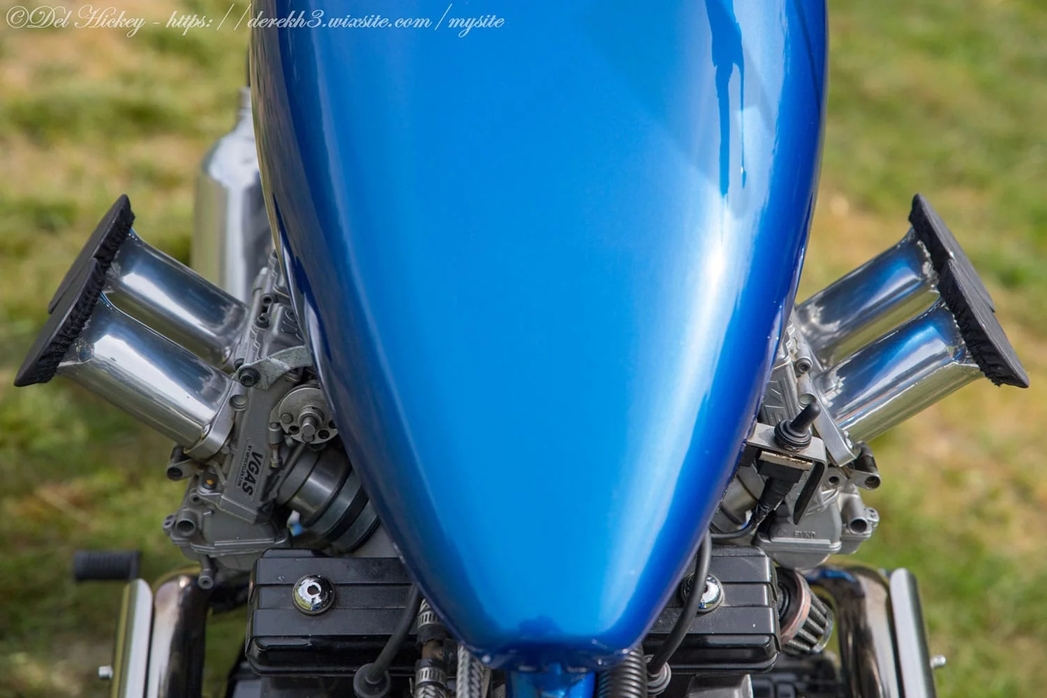 Чоппер с двигателем V4 от мотоцикла Yamaha V-Max, фото 04.