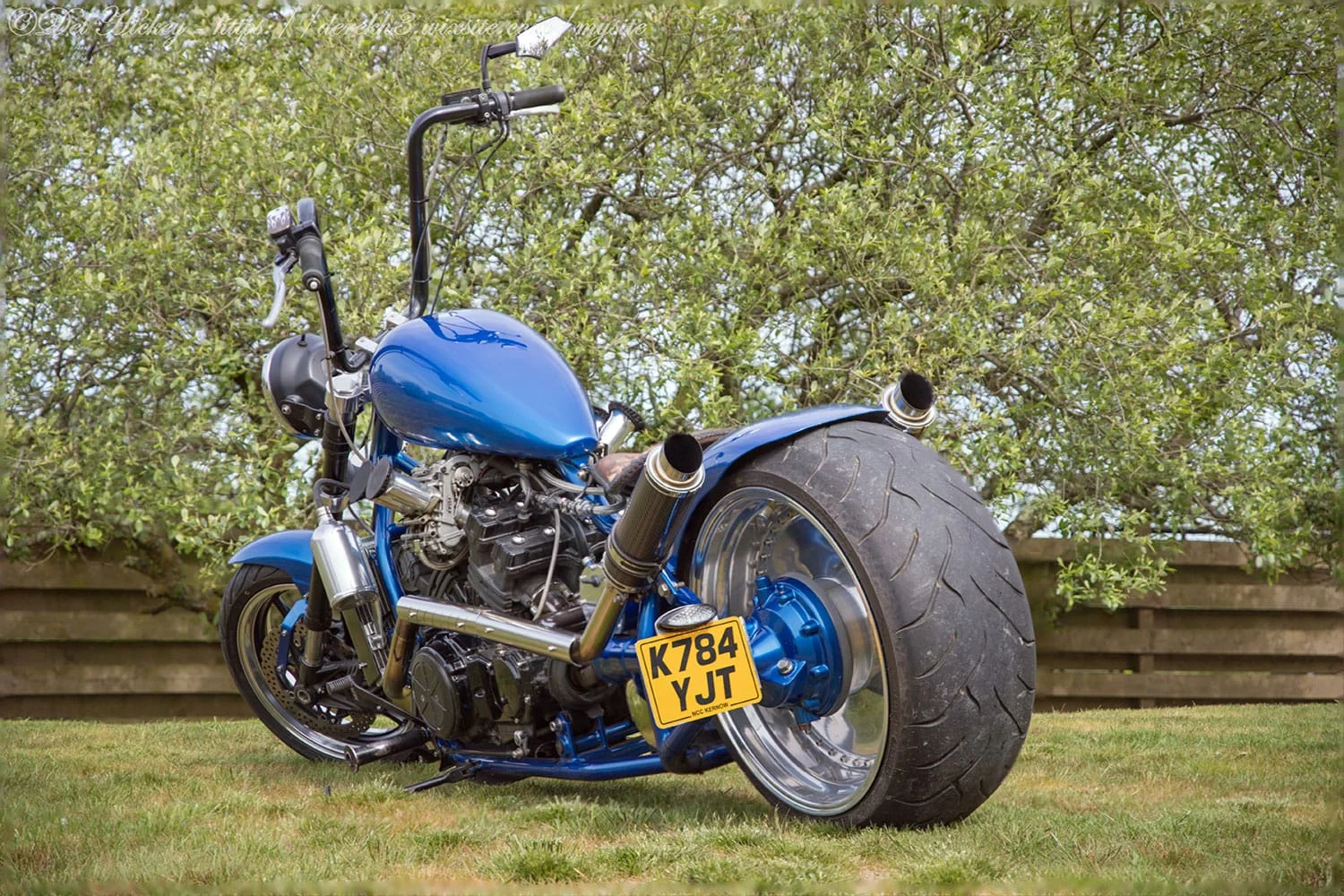 Чоппер с двигателем V4 от мотоцикла Yamaha V-Max, фото 07.