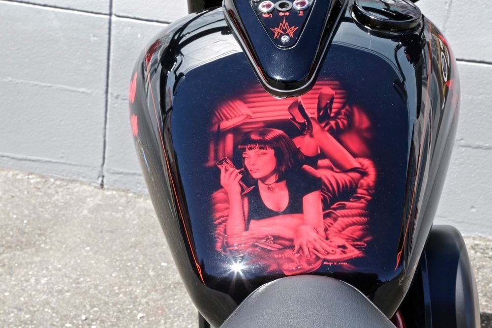 Кастомный мотоцикл Kawasaki 2000-ого года выпуска, фото 03.