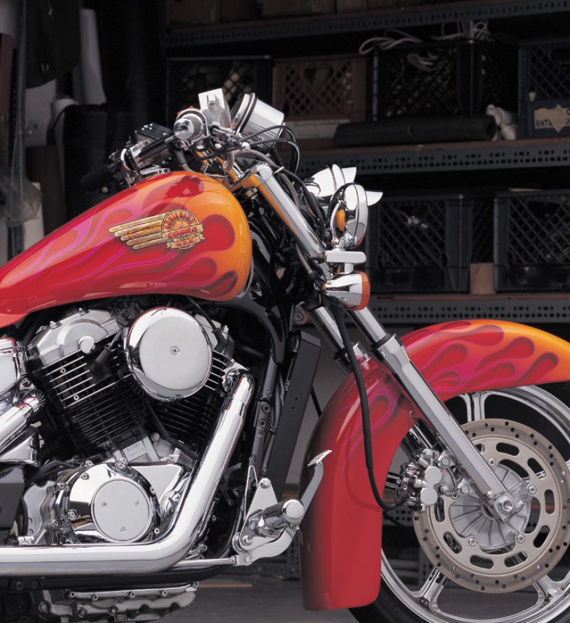 Кастомный мотоцикл Honda VT1100 из мастерской Cobra Customs, фото 02.