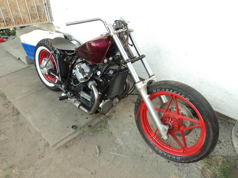 Чоппер с двигателем от Honda CX650, фото 05.