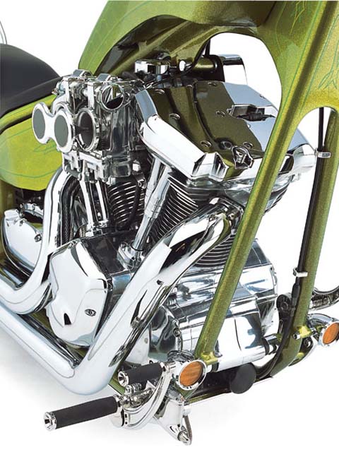 Чоппер на базе мотоцикла Kawasaki Vulcan 2000, фото 03.
