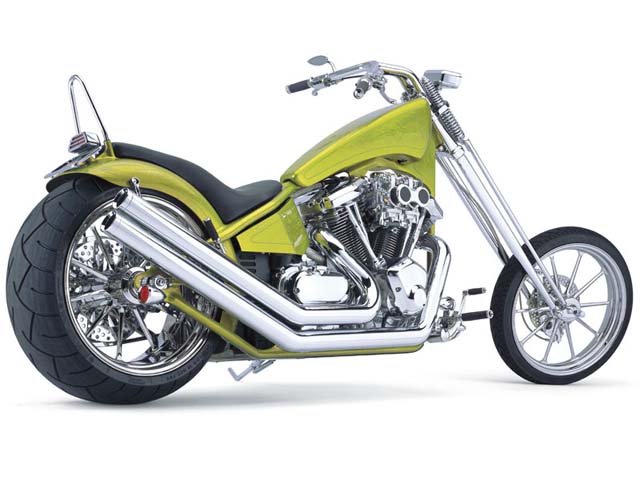Чоппер на базе мотоцикла Kawasaki Vulcan 2000, фото 06.