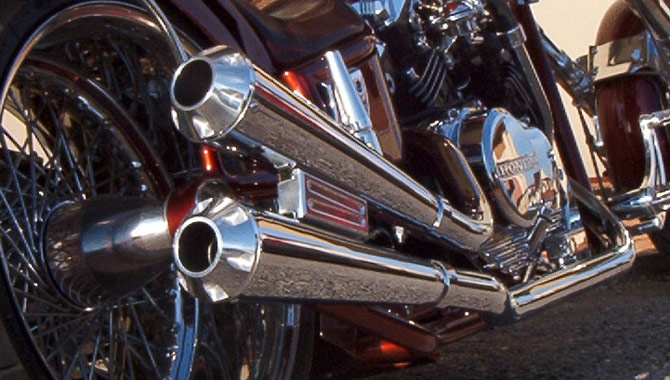 Чоппер с двигателем Honda VF750, V4, фото 07.