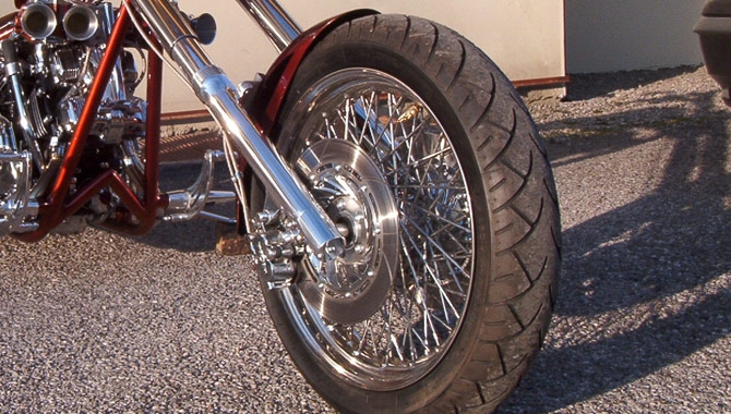 Чоппер с двигателем Honda VF750, V4, фото 08.