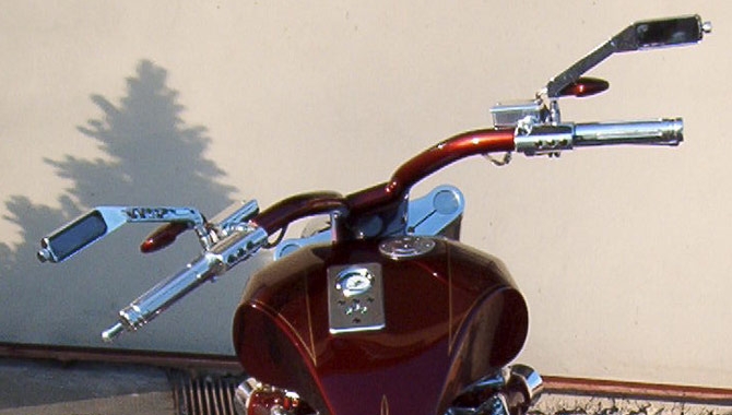 Чоппер с двигателем Honda VF750, V4, фото 09.