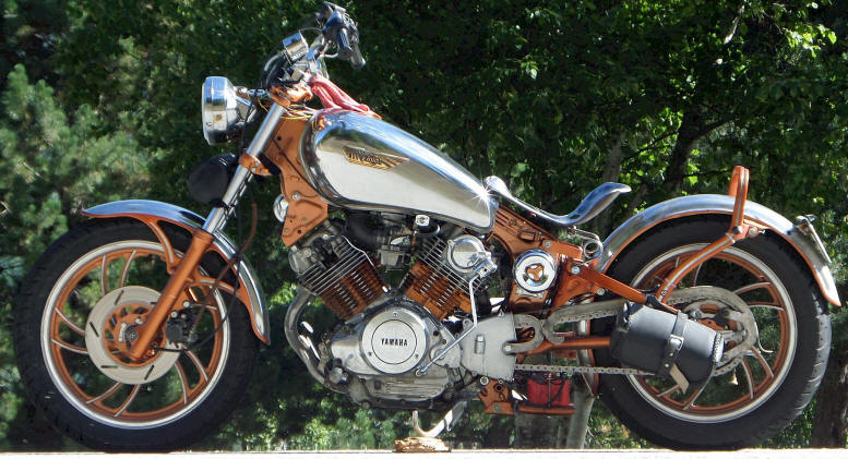 Кастомный мотоцикл Yamaho Virago 1981-ого года, фото 02.