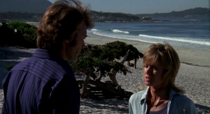 Клинт Иствуд и Донна Миллс в фильме Play Misty for me 1971, кадр из фильма