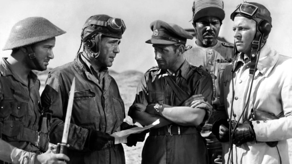 кадр из военного фильма Сахара (1943)