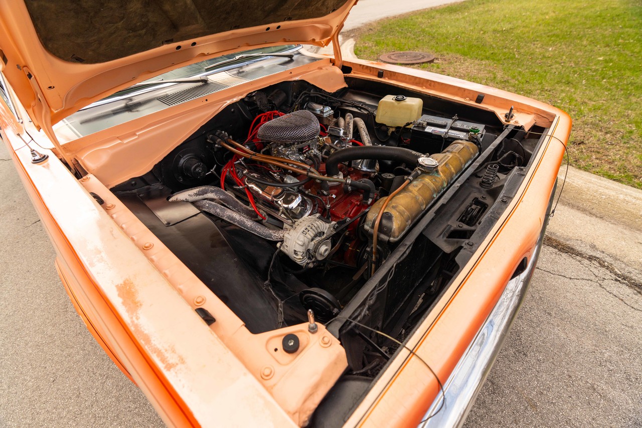 1967 Plymouth Barracuda из фильма Корки, двигатель, фото 3.