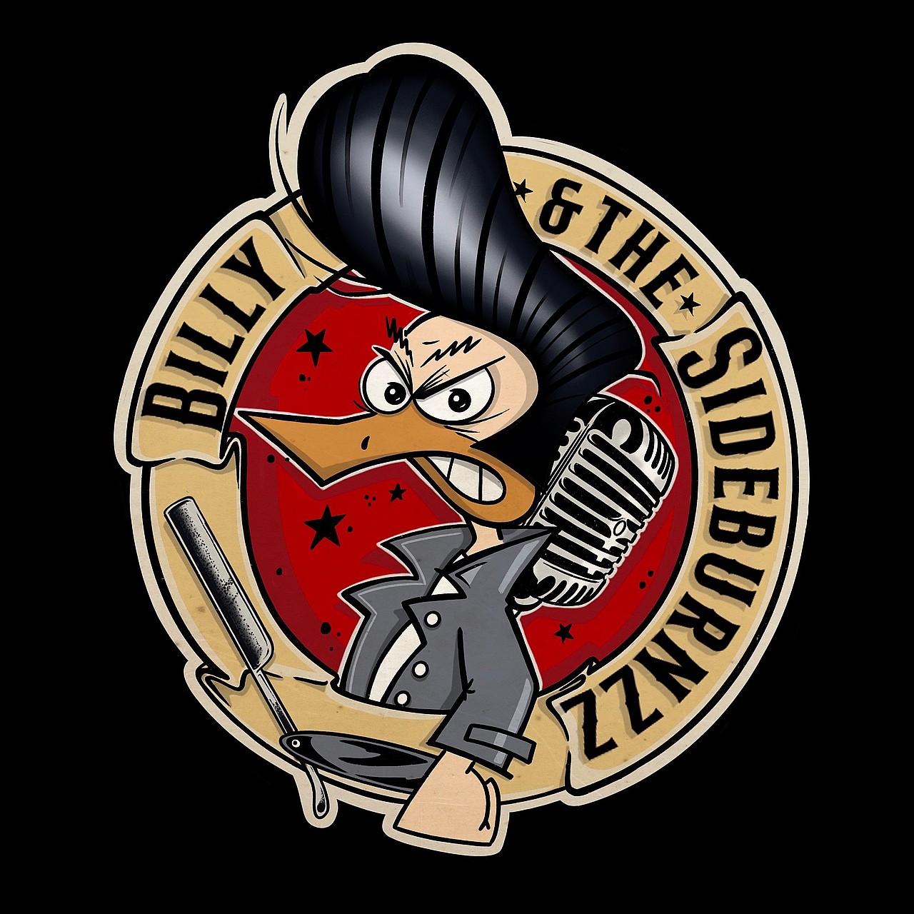 Billy & the Sideburnzz, логотип немецкой группы