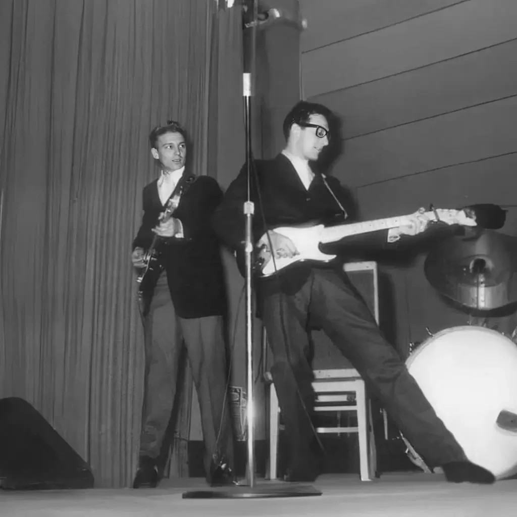 Уйэлон Дженнингс, Бадди Холли, Концертное фото турне Winter Dance Party 1959