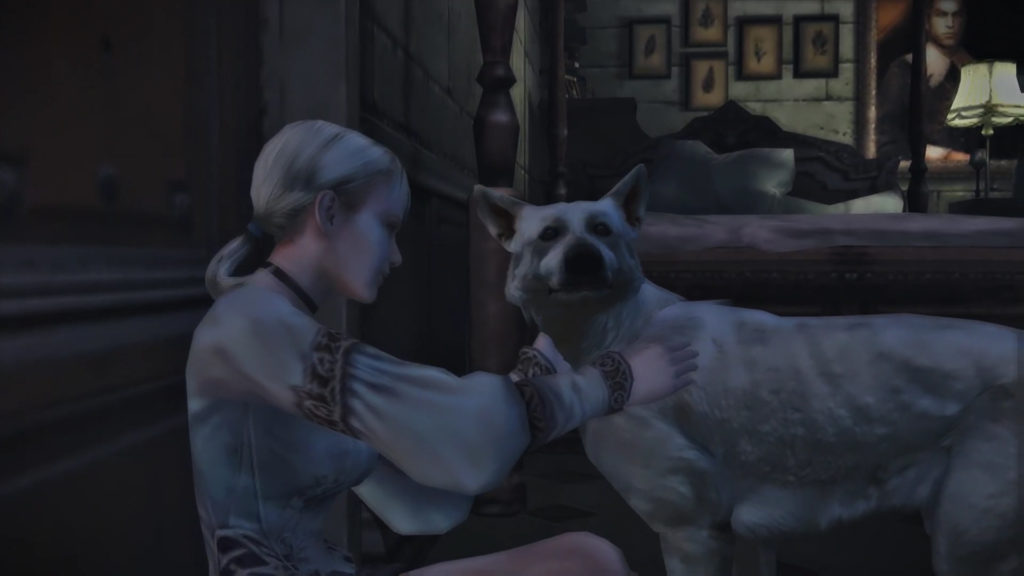 Скриншот из видеоигры Haunting Ground номер 2.