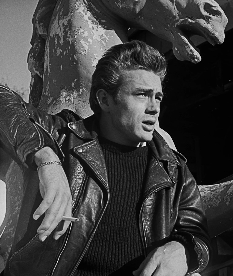 Джеймс Дин в кожаной куртке Schott