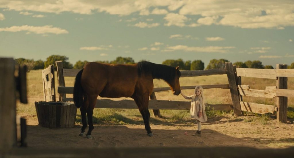 Лошадь и девочка, Проклятие пустоши, кадр из фильма