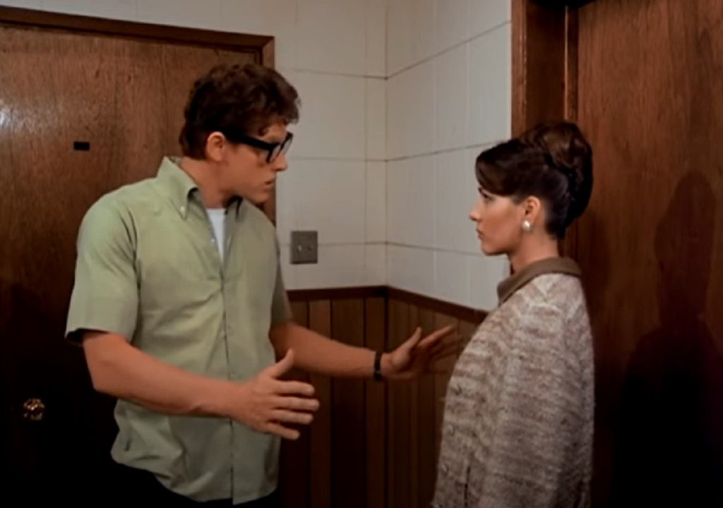 Гари Бьюзи (Бадди Холли) и Мария Ричвайн (Мария Елена Сантьяго), кадр из фильма История Бадди Холли, 1978