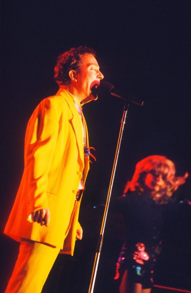The B-52's, Fred Schneider, Julee Cruise, Brielpoort, Deinze, Belgium, 3 December 1992