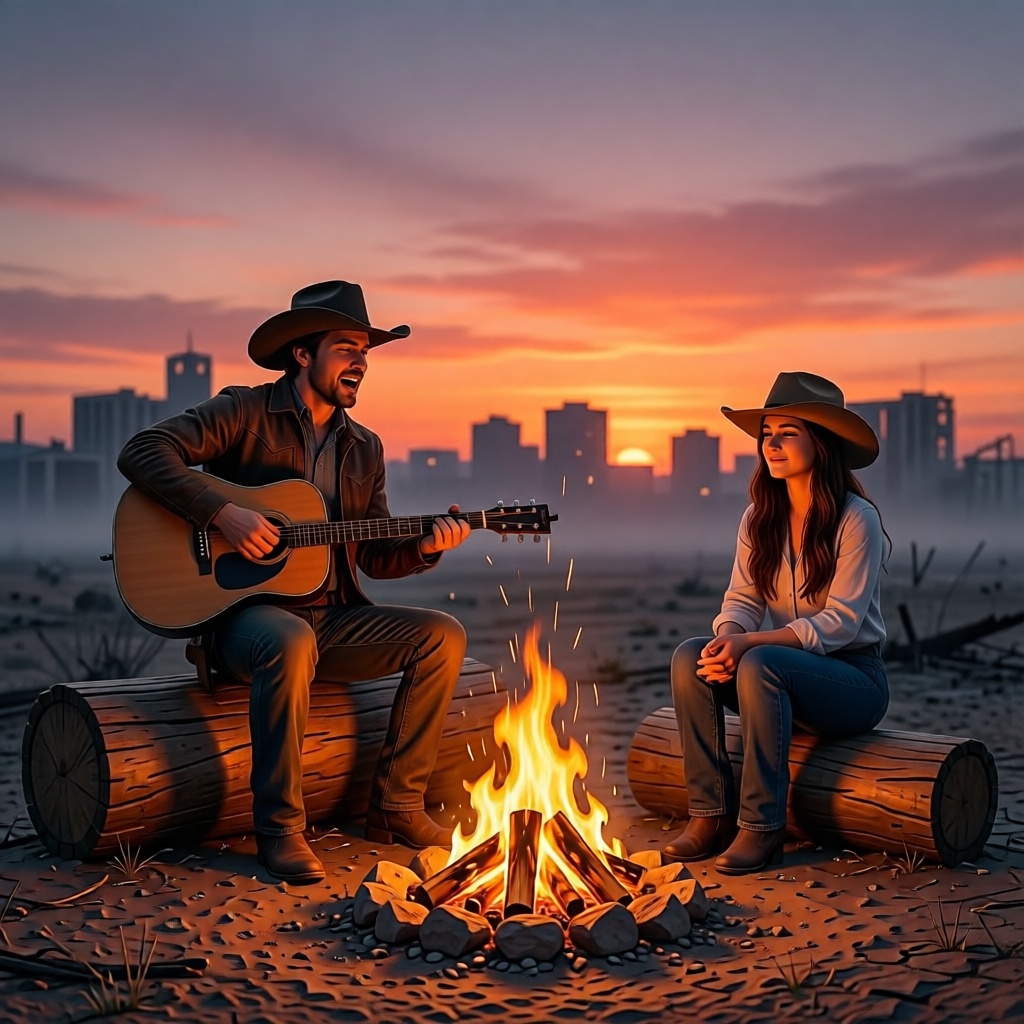 Ghost Town Psalms, AI country music