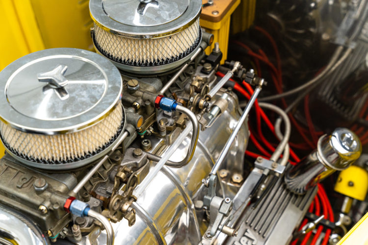 1932 Ford фаэтон хот-род Tom's Tub II из клипа Van Halen - Hot For Teacher, двигатель, фото 08.