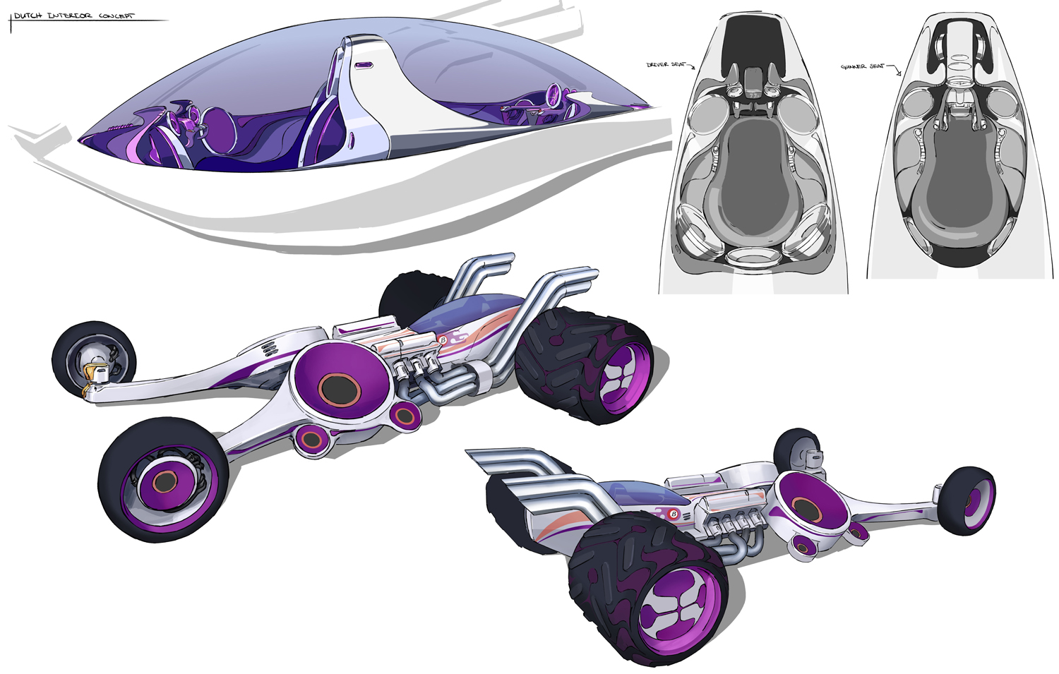Концепт-арт анимационного сериала Motorcity, страница 2.