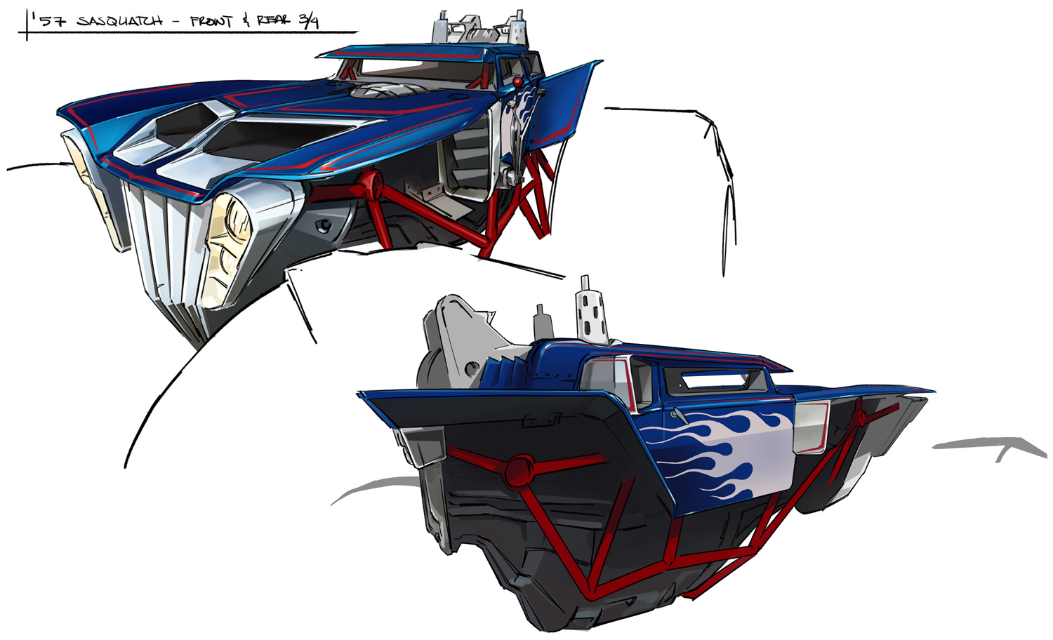 Концепт-арт анимационного сериала Motorcity, страница 5.