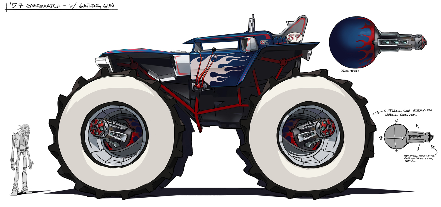 Концепт-арт анимационного сериала Motorcity, страница 7.