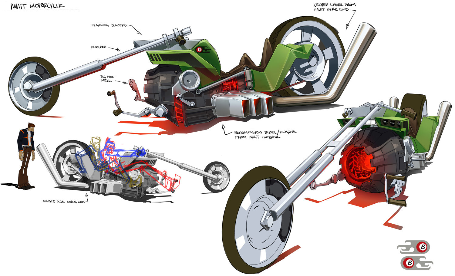 Концепт-арт анимационного сериала Motorcity, страница 17.